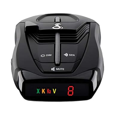 Cobra RAD 380 Laser Radar Detector – Long Range Detection, LaserEye Front and Rear Detection, IVT Filtering, Adjustable Sensitivity, Digital Signal Processing, Black