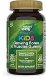 Nature's Way Kids Growing Bones & Muscles Gummies, Supports Healthy Bones & Muscles*, Calcium, Magnesium, Vitamins D3 & K1, Ages 2+, Wildberry Flavored, 60 Gummies (Packaging May Vary)