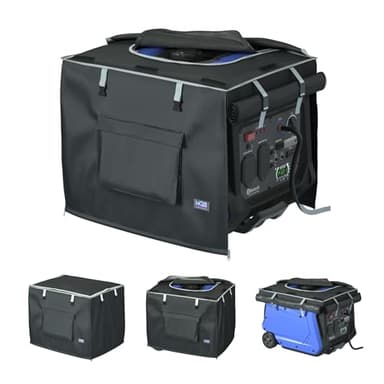 NGB Generator Runing Cover 24.8L x 20.2Wx 20.8H for Universal Most Inverter Generators Made of 600D plus 210D Double Layer Heavy Duty Waterproof Fabric The Top Cover is Waterproof for Refueling.