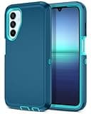 I-HONVA for Samsung Galaxy A15 5G Case Shockproof Dust/Drop Proof 3-Layer Full Body Protection [Without Screen Protector] Rugged Heavy Duty Cover Case for Galaxy A15 5G,Turquoise