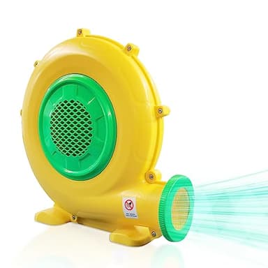 480W 0.64HP Air Blower, QILEBA Powerful Inflatable Bounce House Blower, Portable Electric Blower Fan Pump Perfect for Inflatable Bounce House, Bouncy Castle, Jumper, Water Slid, Blower Corded (480W)