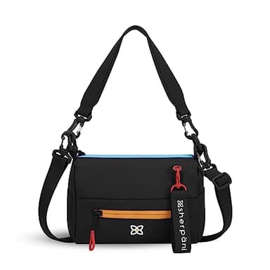 Sherpani Skye, Small Crossbody Purse, Nylon Crossbody Bag, Lightweight Cross Body, Handbags, Travel Purses for Women, Travel Gift, RFID Protection (Chromatic Classic)