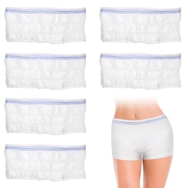 SUPVOX 6Pcs Women Postpartum Mesh Underwear Breathable Post Birth Panty Incontinence Briefs for Woman Man Adult