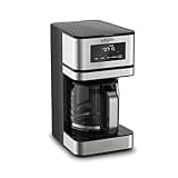 KRUPS 14 Cup Programmable Coffee Maker: Stainless Steel Design, Digital Display, 3 Brew Strengths, 4-Hour Keep Warm Function, and Dishwasher-Safe Parts for Effortless Coffee Making