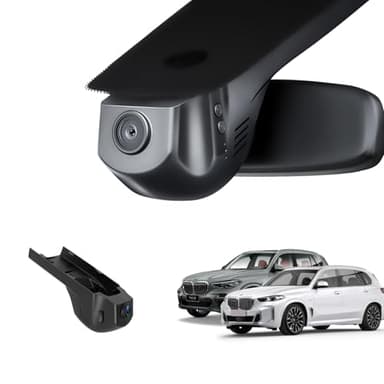 BMW Dash Camera for 1-5 7 Series X1-X7, 4K Dash Cam with OEM-Style, HDR, No Visible Wires, WiFi & App, Parking Mode, Night Vision, Plug and Play, Breeze Installation, 64GB Card