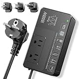 HYTED 1600Watt Voltage Converter 220V to 110V for Any American Appliances such as Hair Dryer, Rice Cooker, Blender, Coffee Maker, Surge Protection, High Power Step Down Transformer US to EU/UK/AU/Asia