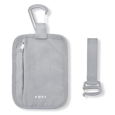 YOYI YOYI Hidden Travel Wallet with RFID Blocking – Clip Stash Pouch, Water-Repellent Breathable Quick-Dry Travel Wallet with Dual Carry Options