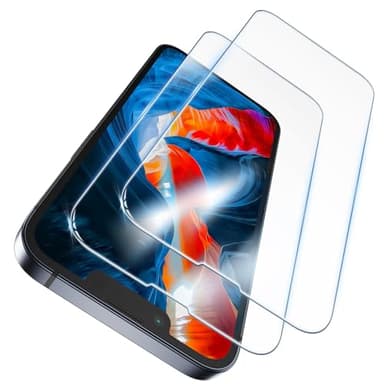 EGV Top 9H Glass for iPhone 16e Screen Protector [10X Military-Grade Drop Protection] HD Ultra-thin, Anti-Scratch, Shatterproof Full Coverage Tempered Glass for iPhone 16e, Case Feriendly, 3Pack