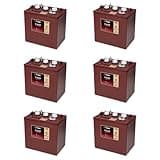 Trojan T-605 6V 210Ah Flooded Lead Acid GC2 Deep Cycle Battery x6