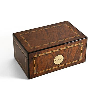 Gorgeous Burr Thuya 72 Note Classic Style Framed Inlay Reuge Music Box - Many Songs to Choose - Valse Brillante op.34 / Liebestraum/Brahms'