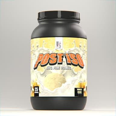 UXO Supplements: Post ISO, 100% Protein Isolate, 24g of Protein, Amazing Flavors, Smooth Consistency, Digestive Enzymes, 25 Servings. (Vanilla Cream)