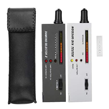 Tyenaza Diamond Tester, High Accuracy Jewelry Diamond Tester Pen, Professional Diamond Selector Gem Tester with Diamond Selector II, Moissanites Tester, 2 Manuals, 2 Trays