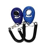 Melidee Dog Training Clicker with Wrist Strap Durable Lightweight Easy to Use, Pet Training Clicker for Cats Puppy Birds Horses. Perfect for Behavioral Training Pack of 2