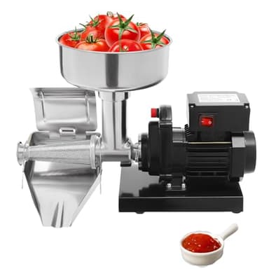 YIPONYT 450W Electric Tomato Sauce Maker, Commercial Tomato Milling Machine for Purees/Jams, Stainless Steel Food Press Sauce Maker Food Squeezer Machine, 110V