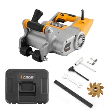 Hoteche Wall Groove Cutting Machine 1100W Electric Wall Chaser 1-Inch Groove Slotting Machine for Masonry & Brick