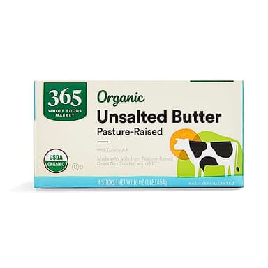 365 by Whole Foods Market, Organic Butter Unsalted, 1 lb