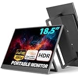 sibolan 18.5'' Full HD Portable Monitor with Smart Cover & HDR, USB-C and HDMI Connectivity - Ideal for Laptop, PC, Phone, Mac, Gaming, and Travel
