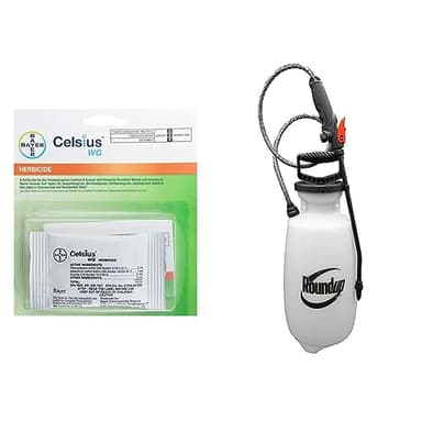 Celsius WG - 0.226 oz Easy Mix Packet-Post Emerge Weed Control and Roundup 190260 Lawn and Garden Sprayer, 2 Gallon