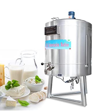 Kolice Commercial 100L Milk Pasteurizer Pasteurization Machine Sterilization Dairy Pasteurizer for Milk, Coffee, Ice Cream Mix.,Juice, Beer-220V,3 Gear Pasteurization Control,Double Layers,No Freezing