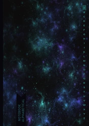 Alphabetical Notebook: A5 Lined Notebook with Alphabetical Tabs Printed | A - Z Notebook with 104 pages - 4 Pages for each Letter