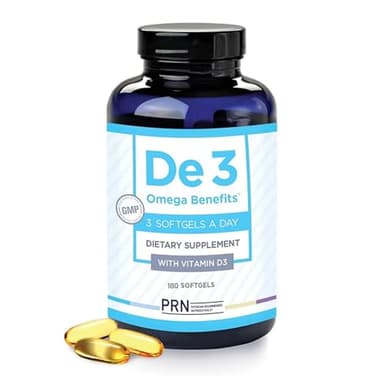 De3 Dry Eye Ultra Pure rTG Omega 3 – Support for Dry Eyes - 2400 mg EPA & DHA – New & Improved-Burpless-3 per day serving, 2-month supply