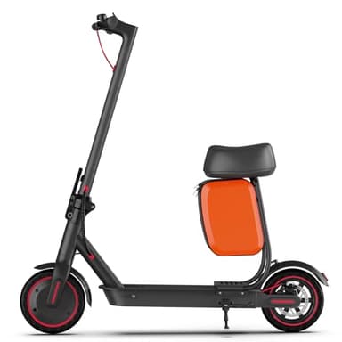 Electric Scooter Adults with Seat Bag, Folding E-Scooer up to 19 MPH & 21 Miles, Peak 550W Motor, 36V 7.5Ah Battery