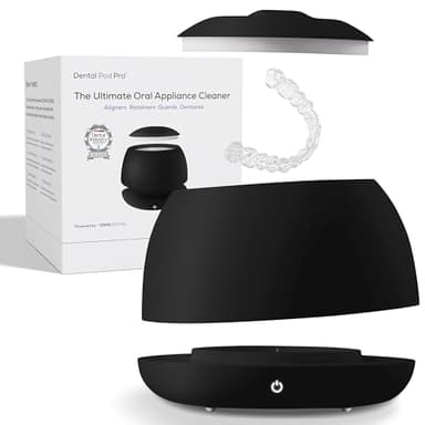 Zima Dental Pod PRO: New Ultrasonic Retainer Cleaner Machine. Market-Leading, Best Aligner Cleaner, Nightguard Cleaner, Mouthguard Cleaner, Denture Cleaner, Ultrasonic Cleaner for Oral Dental Care
