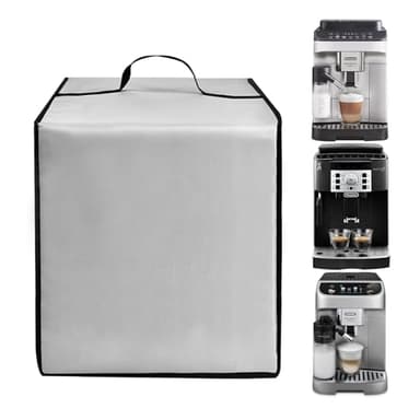 Espresso Machine Dust Cover for De'Longhi Magnifica ECAM22110B/ For Evo ECAM29043SB/ECAM29084SB/ECAM32070SB/ For PHILIPS EP3241/54/EP3341/50 EP4444/90 Coffee Machine, Silver