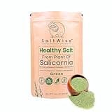 SaltWise Green Salicornia Salt, 50% Low Sodium, Plant Based Salt Substitute, Umami, Dehydrated Sea Beans (Samphire), 100% Natural, No Additives