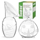haakaa Manual Breast Pump for Breastfeeding 4oz/100ml and Ladybug Milk Collector 2.5oz/75ml Combo, Food-Grade Silicone