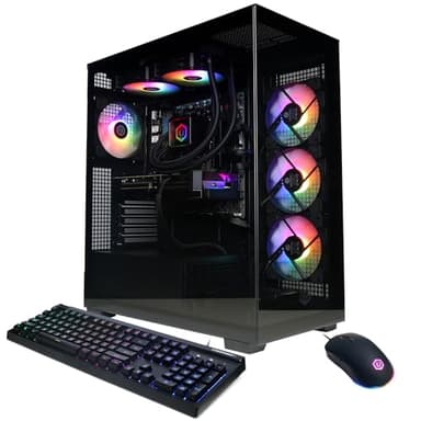 CyberPowerPC Gamer Xtreme Gaming PC, AMD Ryzen 9 9900X 4.4GHz, GeForce RTX 5070 12GB, 32GB DDR5, 1TB PCIe 4.0 SSD, WiFi Ready & Windows 11 Home (GXiVR8080A41)