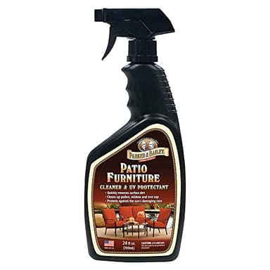 Parker & Bailey Patio Furniture Cleaner Spray – Outdoor Furniture & Cushion Cleaner with UV Protectant, Fabric & Upholstery Stain Remover
