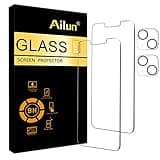 Ailun 2 Pack Screen Protector for iPhone 13 [6.1 inch Display] with 2 Pack Tempered Glass Camera Lens Protector,[9H Hardness]-HD[4 Pack]