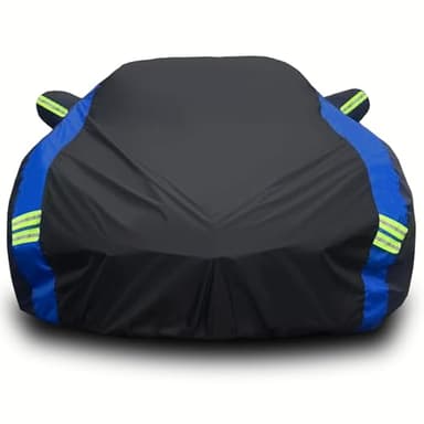 Avecrew for Chevrolet Corvette C8 Car Cover Waterproof All Weather for Automobiles, Outdoor Full Exterior Covers Fit 2020-2026 Corvette C8 with Windproof Strap and Driver Door Zipper