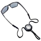 Eyeglass Lanyard – Sunglasses Strap with Holder Compatible with AirTag Tracker – Adjustable Eyeglass Strap for Eyewear Loss Prevention – Sunglasses Lanyards (Black Sport Strap)