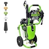Greenworks Pro Brushless 3000 PSI (CSA Certified) 2.0 GPM Max / 1.1 GPM Electric Pressure Washer (Rugged Steel Frame, 25 FT Hose, 35 FT GFCI Power Cord)