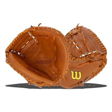 Wilson 2024 Baseball Classics Series A2000 M23 33.5” Baseball Catcher’s Mitt - Right Hand Throw, Saddle Tan
