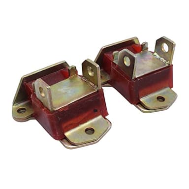 A Pair Polyurethane Motor Engine Mounts Bracket Red Compatible for Small & Big Block Chevy Engine SBC BBC 350