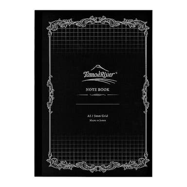 Tomoe River FP (52g/m2) Notebook by SANZEN, 5.85" x 8.27", 160 pages (80-Sheet), Soft Cover, 5mm Dotted, White (SR-A5NB-DW)