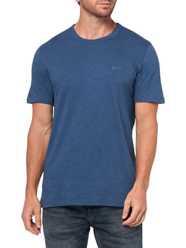 BOSS, Tonal Square Patch Logo Jersey T-Shirt, Quartz Blue Fade, L