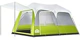Vibemo 8/10 Person Instant Camping Tent, Pop-Up Family Tent for Instant Easy Setup, Spacious Interior, Includes Rainfly, Room Divider, Carry Bag, Backpacking Tents for Camping, Hiking, Sleepovers