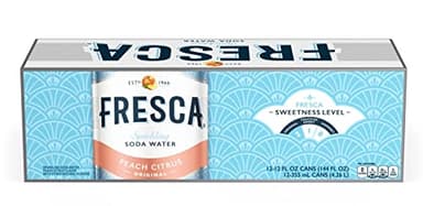 Fresca Peach Citrus Soda 12oz Cans (Pack of 12)