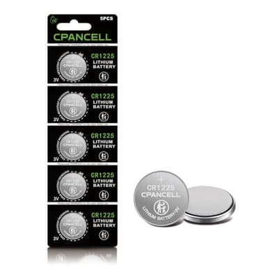 CPANCELL CR1225 Lithium Batteries 3V High Capacity Battery (5 Count)