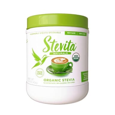 Stevita Organic Stevia - 16 oz - Stevia & Erythritol All-Natural Sweetener, No Calories - USDA Organic, Non-GMO, Vegan, Keto, Paleo, Gluten Free - 908 Servings