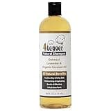4Legger All Natural Organic Oatmeal Dog Shampoo for Itchy Skin with Aloe, Coconut & Lavender Essential Oil, Hypoallergenic, Moisturizing for Normal, Dry, Itchy, or Sensitive Skin, USA Made, 16 oz