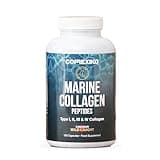 CORREXIKO Marine Collagen Supplement Pills - 1800mg Hydrolyzed Collagen Peptides per Serving with Added Hyaluronic Acid, Vitamin C & Minerals - for Hair, Skin & Nails - 120 Capsules 30 Day Supply
