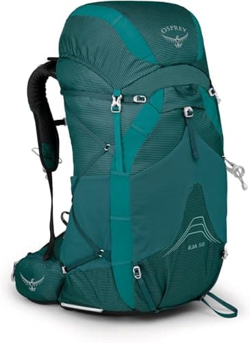 Osprey Eja 58L Women's Ultralight Backpacking Backpack, Deep Teal, WM/L