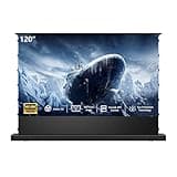 IN&VI Motorized ALR Floor Rising Projector Screen for Long/Standerd Throw Projector,Movie Screen for Home Theater,Motorized Projector Screen 4K/8K Ultra HD Active 3D (120 Inch/16:9)