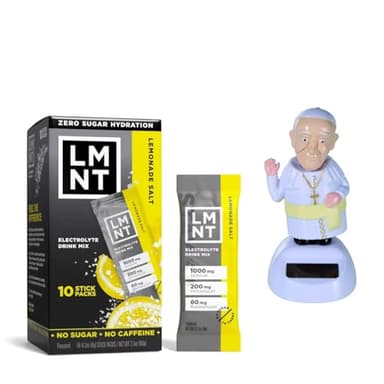 LMNTS Lemonade Zero-Sugar Electrolytes Drinks - 10ct/2.1oz with Pope Figure Solar PAL FF70