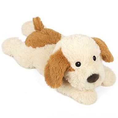 Puppy Stuffed Animals, Microwavable Stuffed Animal Adorable Fluffy Dog Plush for Warmth, Heatable & Coolable Lavender Scent Puppy Plush Toys, Cute Soft Dog Plushies for Kids & Adults Girls Boys Gifts